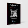 Instagram QR Masa Standı - Siyah
