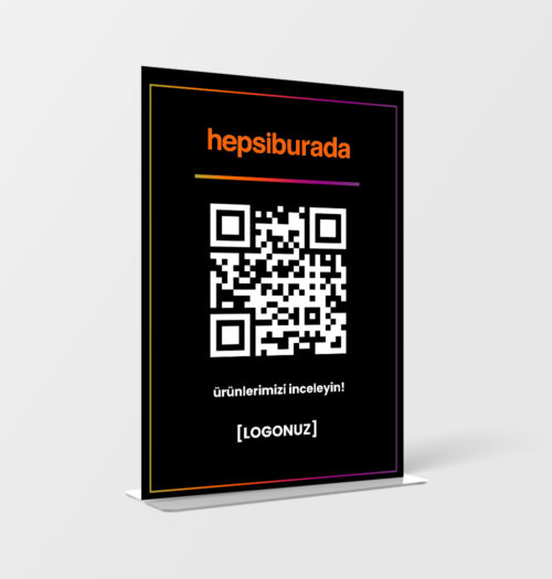 Hepsiburada QR Masa Standı