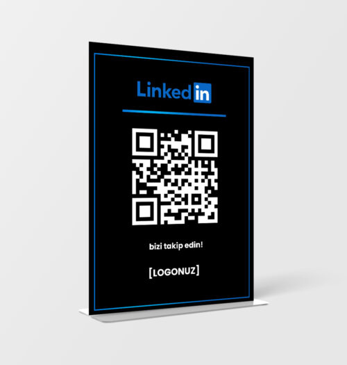 LinkedIn QR Masa Standı