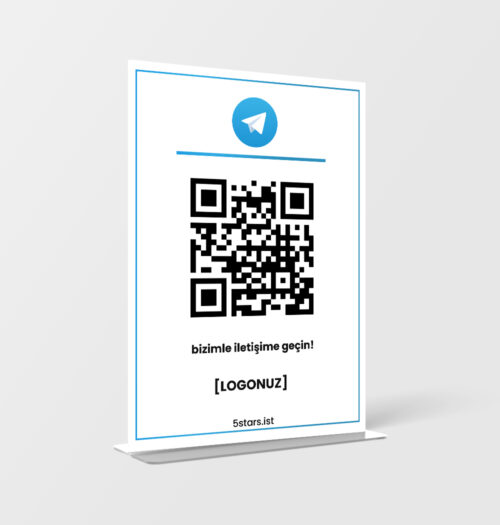 Telegram QR Masa Standı